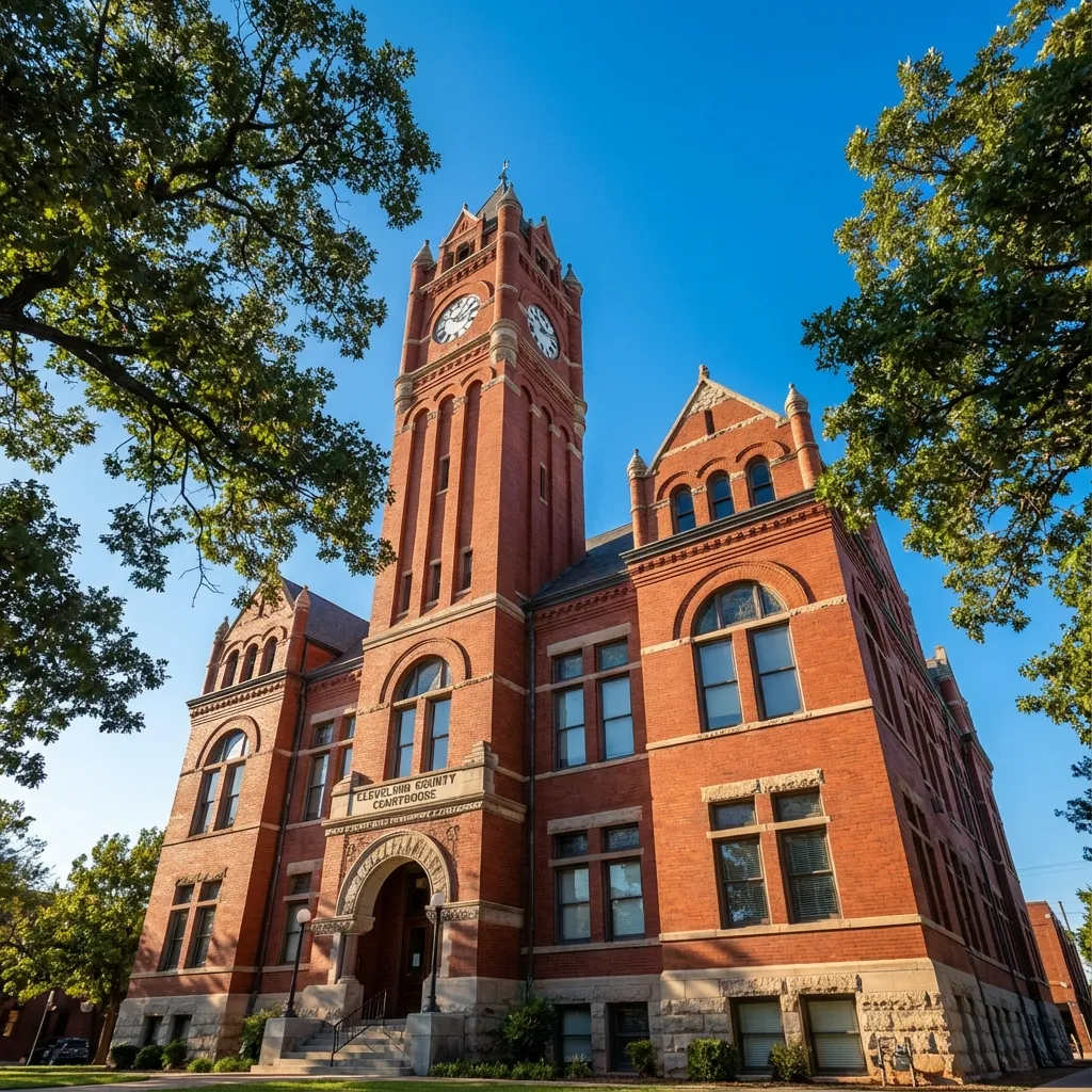 Historic Oklahoma courthouse exterior